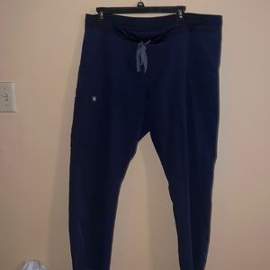 Navy blue Figs Kade cargo scrub pants